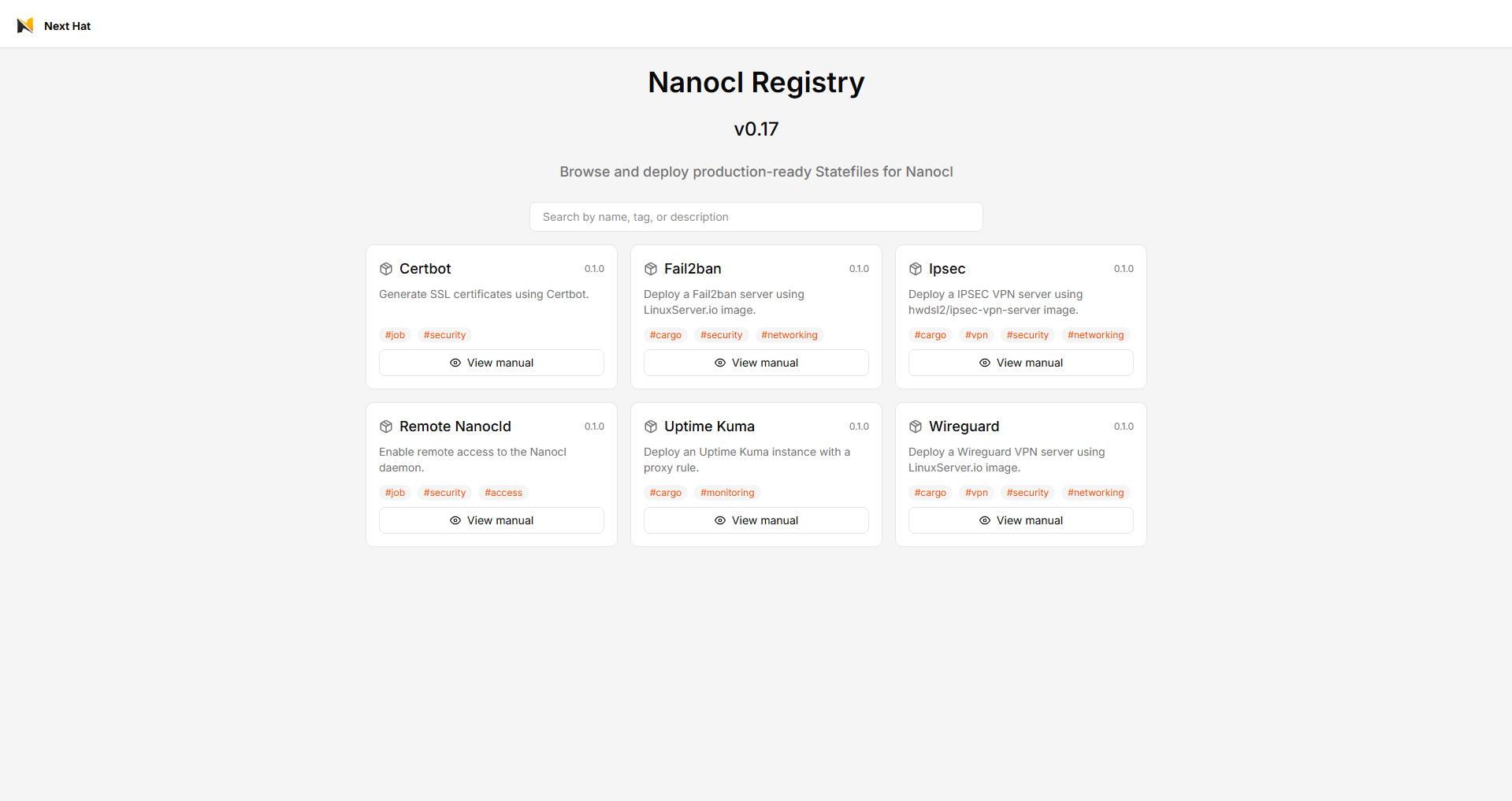 Registre Nanocl
